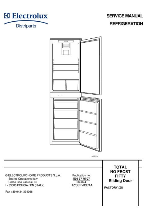 electrolux refrigerator user manual